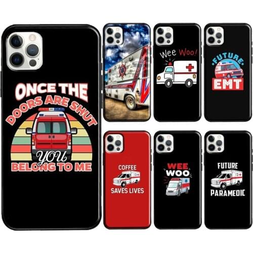EMT EMS Ambulance Phone Case For Apple iPhone 12 11 Pro Max mini SE 2020 X XR XS Max 7 8 Plus Cover Coque