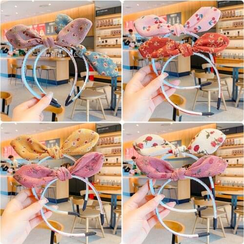 2020 Children Cute Colors Lamb Wool Bear Ears Hairbands Headwears Baby Girls Lovely Hair Hoop Headbands Kids Hair Accessories