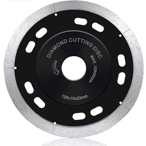125mm Diamond Saw Blade For Wet Cutting Ceramic Tiles Diamond Cutting Disc Hot Pressing Blade Continuous Edge Diamond Saw Blade