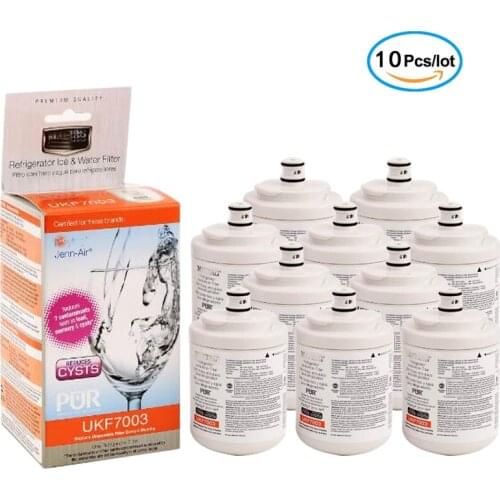 UKF7003 Refrigerator Water Filter, Compatible with Maytag UKF7003, UKF7002AXX, WF288, EDR7D1 10 Pack