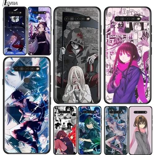 Noragami Anime Girl for LG G8 G8S G8X V30 V35 V40 V50 V60 ThinQ Q60 K40 K50 K51 K61 K71 K92 K62 Soft Black Phone Case