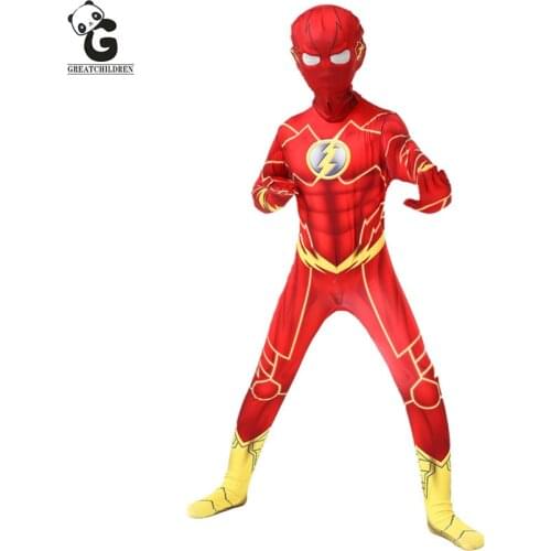 Movie Super Hero Costume Kids Halloween Costumes for Kids Zentai Jumpsuits Superhero Cosplay Anime Children Tights Boys