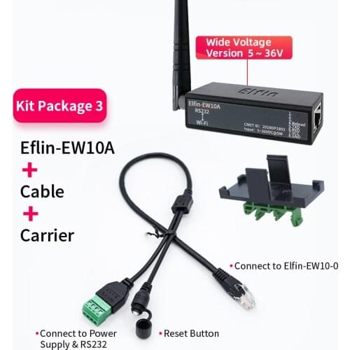 MINI Wifi serial server to wifi Ethernet RS232 ModbusTCP serial to wifi EW10A Kit
