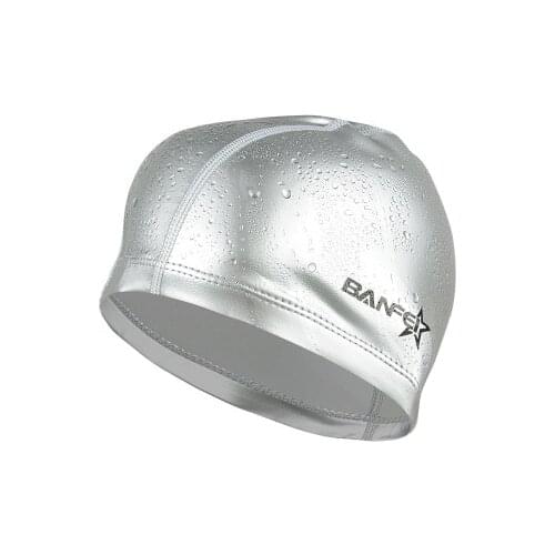 Mans PU Swimming Cap 2019 Swim Pool Beach Protect Ears Hair Bathing Hat For Boys Girls Long Hair Lady Swim Cap For Women