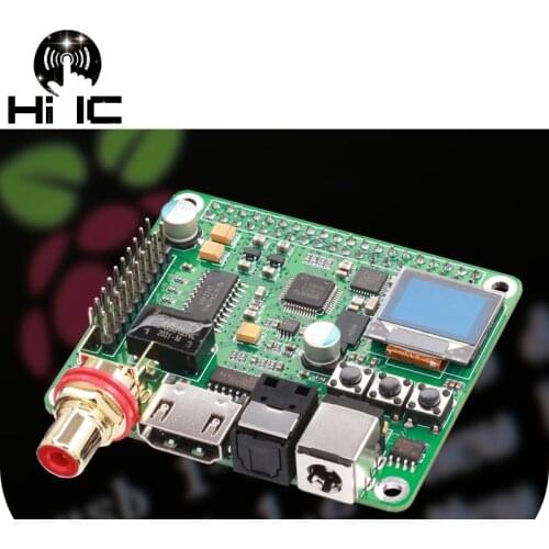 N0 I2S Coaxial Optical HIFI Audio DSD HiFi DAC Digital Audio Sound Card Expansion Board Decode for Raspberry pi 2B/3B/3B+/4B