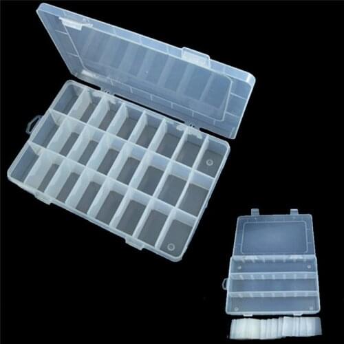 24 Compartments Fishing Tackle Boxes Transparent Plastic Fishing Lure Bait Hook Storage Case Tackle Box With Fishing Accessories