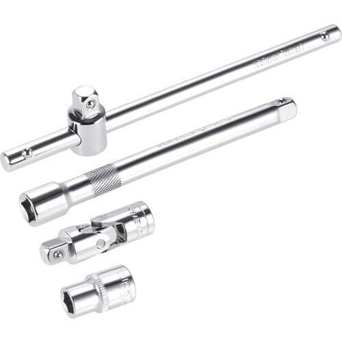 Uxcell 3/8" Drive 9mm Socket 7.5" Sliding Wrench 6" Extension Bar Universal Joint 1 Set