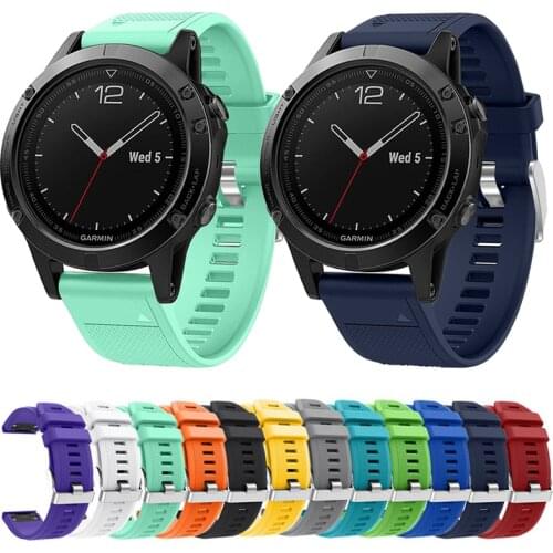 22mm Quick Fit Watchband For Garmin Garmin Fenix 6 6Pro 5 5Plus Silicone Easyfit Wrist Band for Garmin Forerunner 935 945 Correa
