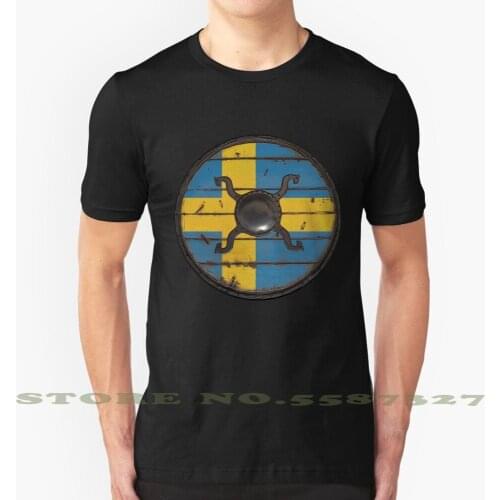 Swedish Viking Shield Summer Funny T Shirt For Men Women Sweden Swedish Viking Shield Ragnar Lothbrok Zlatan Stockholm Malmo