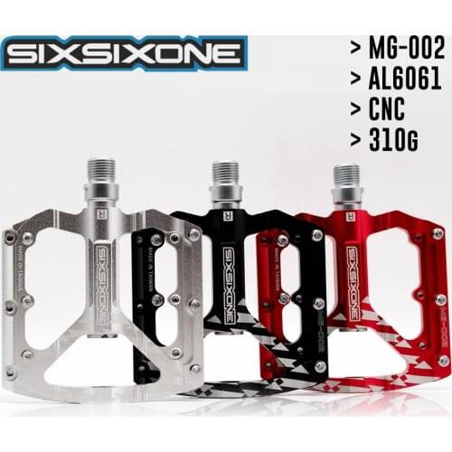 SIXSIXONE MG-02 Mountain Bike Pedals of Cycle Cycle Cycle Pedal Aluminium League MTB, a pair 310g