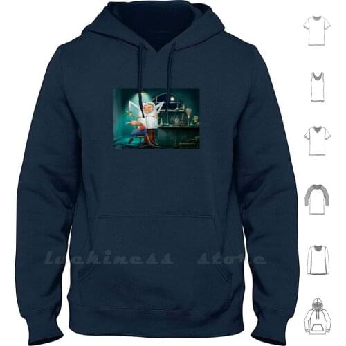 Mad Scientist And The Human Lab Rat Hoodies Long Sleeve Lab Rats Scientist Mad Scientist Experiment Brain