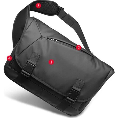 USB Charging Chest travel Pack Men Casual Shoulder Crossbody Bag Water Repellent Leisure Messenger Male Sling Laptop School Bags