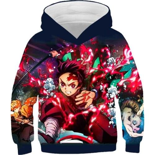 3D Hoodie boy girl Popular Comfortable Sweatshirt Demon Slayer Hoodie Tops Multicolor Ghost Blade Fashion 2021 Autumn Winter top