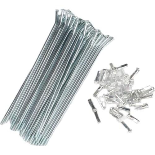 9K 124mm 36 Pcs Wheel Steel Spokes Nipples for Pit Bike Enduro Spokes Steel Wire Cap Hat for CRF KXF YZF WR BSE