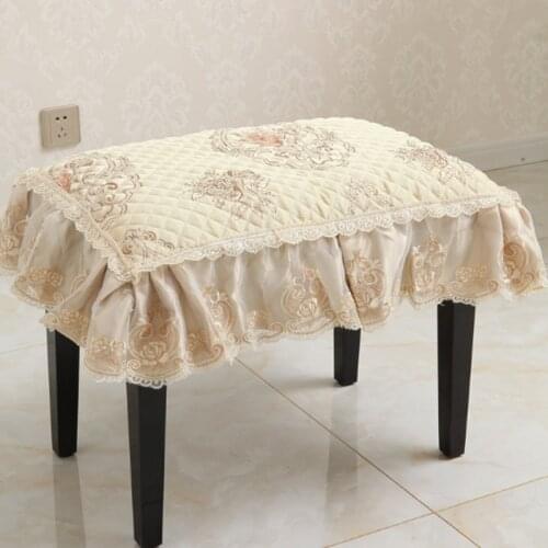 High Grade European Stool Cover 1 PCS Dustproof Home Texile Thicken Cloth Cover Piano Accessories Bench Dustproof Cover