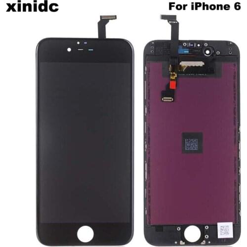Xinidc Grade AAA Touch Screen Digitizer & LCD Display with Frame Assembly Front Glass for iPhone 6 6 Plus 6S 6S Plus+Gift