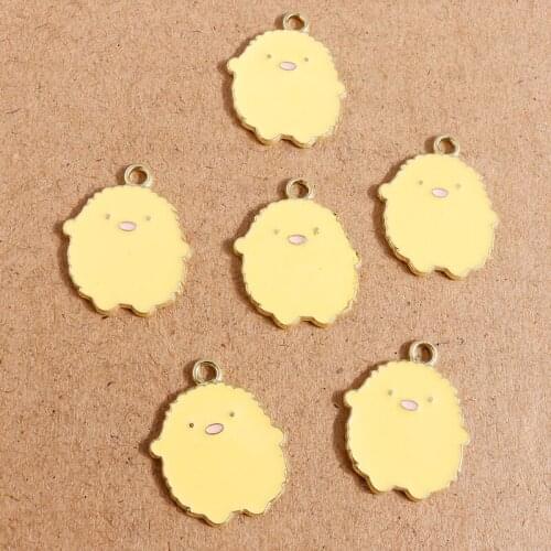 10pcs 18*22mm Alloy Cartoon Enamel Animal Charms Pendants for Making Necklace Earrings Keychain DIY Jewelry Findings Accessories
