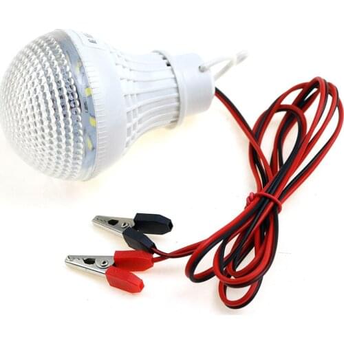 100PCS LED Lamps Portable Tent Camping Light SMD5730 Bulbs Outdoor Night Fishing Hanging Light Battery Lighting 5W DC12-90V