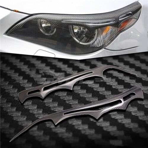 2 pcs for BMW 5 Series E60 modified carbon fiber light eyebrow lights