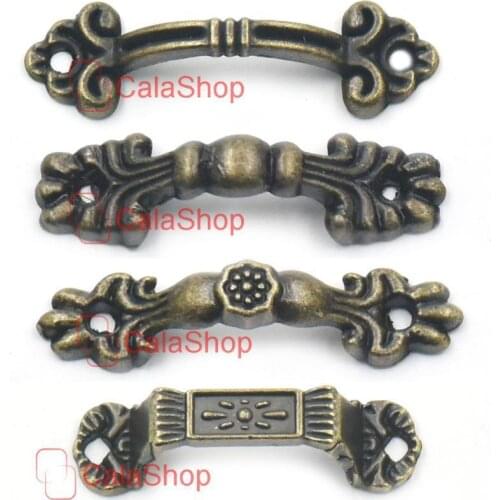 20 Pcs / Lot Antique Brass Furniture Cabinet Dresser Drawer Cupboard Jewelry Box Door Window Pull Handle Knob