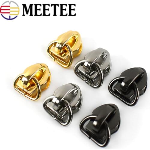 20pcs D Ring Zipper Sliders for 5# Sewing Metal Nylon Resin Zippers DIY Zip Head Bag Pocket Repair Kits Replacement Tailor Tools