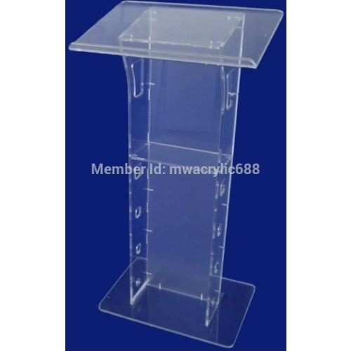 Free Shipping Transparent Cheap Acrylic Lectern outdoor podium