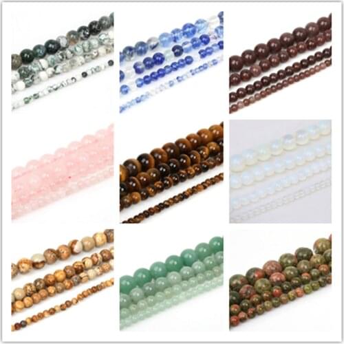 4/6/8/10mm 39-98pcs/lot Tiger Eye Beads Nature Stone Beads For Jewelry Making Bracelet Necklace DIY Jewelry Accessories