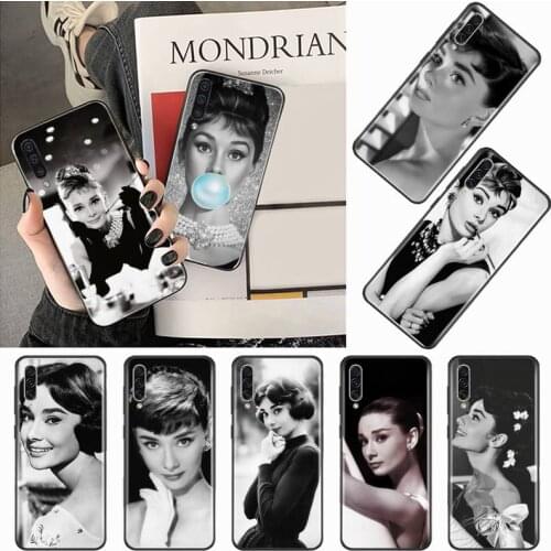 Audrey Hepburn famous Actor Phone Case For Samsung galaxy S 9 10 20 A 10 21 30 31 40 50 51 71 s note 20 j 4 2018 plus