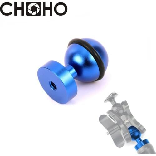 CNC Aluminum Adapter 360 Degree Rotation Ball Head Mount Tripod 1/4 to 3/8 For GoPro 8 7 6 5 SJCAM SJ5000 Xiaoyi 4K Accessories