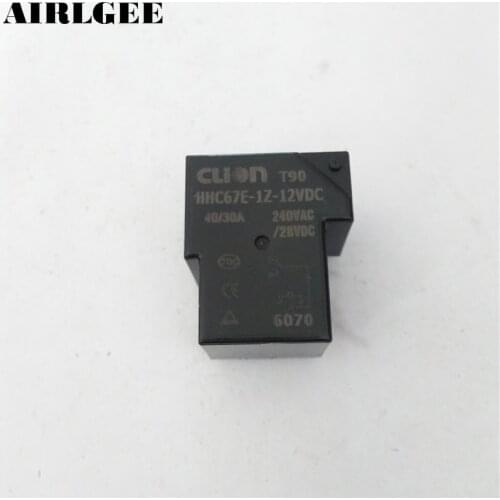 DC 12V Coil SPDT 6 Pin 40A Mini Power Relays PCB Type HHC67E-1Z(T90) Free Shipping