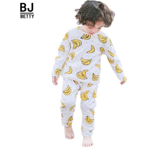 Children Clothes Kids Clothing Set Boys Pajamas Sets Cartoon Styling Nightwear Print Pajamas Girls Sleepwear Baby Pyjama