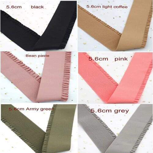 5.6cm Auricular Lace Elastic Belt Double Side Flannel Waist High Elastic Rubber Ribbon DIY Hand Sewing Clothing Accessories 1M