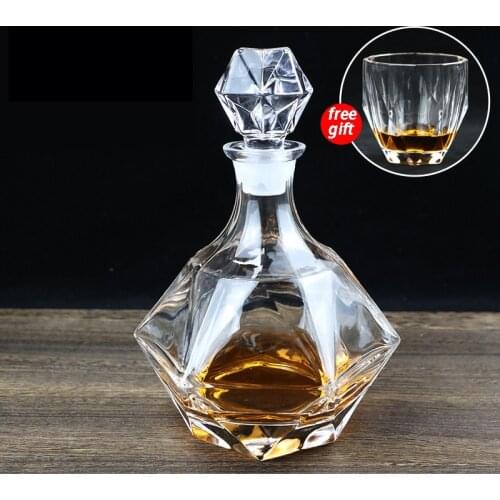 Creative decanter set diamond crystal bottle decanter whiskey wine bottle wine glass set home