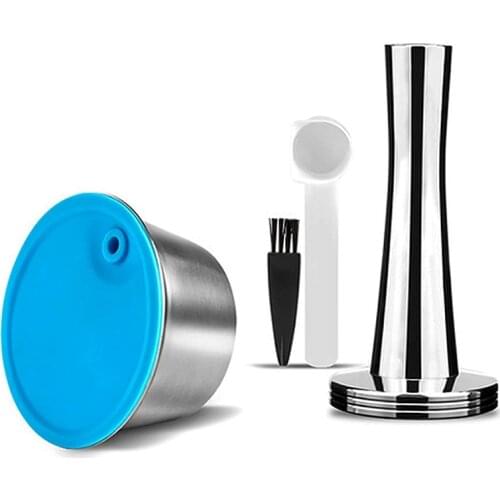 Refillable Coffee Capsule,Stainless Steel Coffee Capsule Filter Cup Coffee Pod for DOLCE-GUSTO for Fragrant Coffee