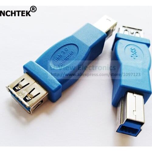 NCHTEK USB 3.0 Type A Female to Type B Male SuperSpeed Printer Adapter Plug Converter/Free DHL Shipping/300PCS
