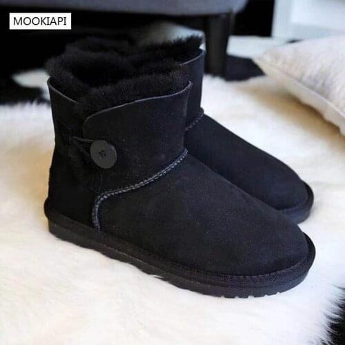 Australias latest high-quality snow boots, womens shoes, real sheepskin, natural wool, six colors, free delivery