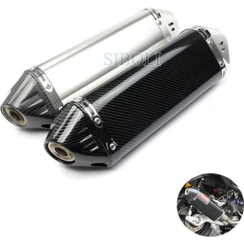 New Arrival 51mm Universal Motorcycle Exhaust Muffler Pipe For yoshimura benelli pitbike msx125 nmax ducati scrambler crf 230