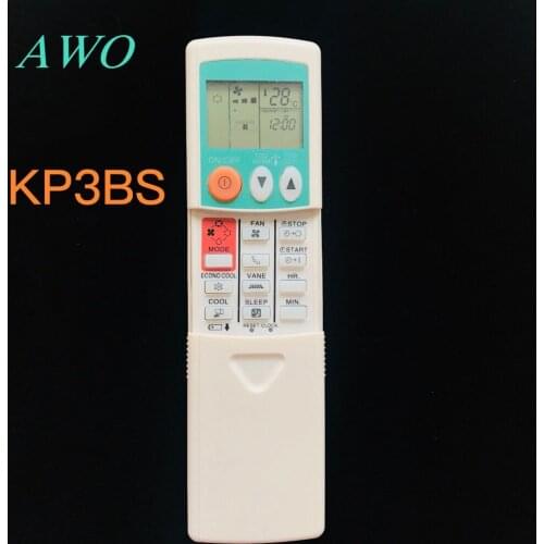 New KP3AS Universal LCD Air Conditioner Remote Control with 10M Transmission for Mitsubishi KP3BS KP2ES KP2BS K2PS KP2CS
