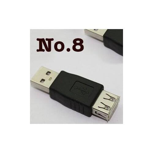 Wholesale 100pcs/lot Standard USB 2.0 A Female to 2.0 Male Adapter Converter F M For Tablet converter