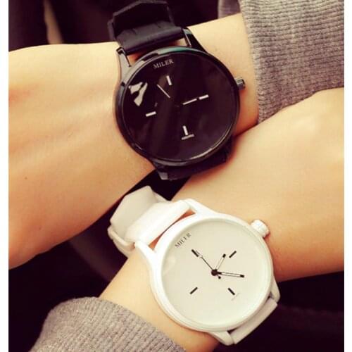 Original MILER Brand Watch Set Fashion Soft Silicone Strap Jelly Quartz Watch Wristwatch for Women Ladies Lovers Mujer Relojes