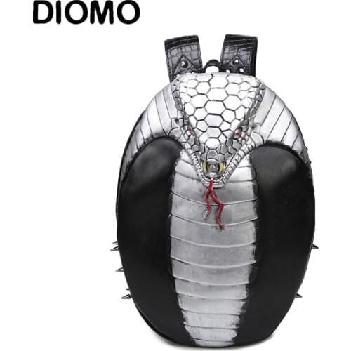 Personalized 3D Snake Backpack For Women and Men High Quality Cool Cobra Backpacks