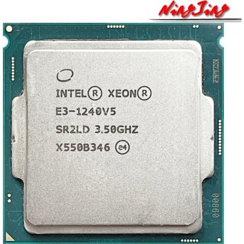 Intel Xeon E3-1240 v5 E3 1240v5 E3 1240 v5 3.5 GHz Quad-Core Eight-Thread CPU Processor 80W LGA 1151
