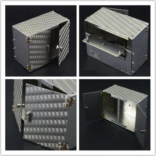 Remote control tamiya actros truck aluminum alloy emulational toolbox for 1:14 scale scania R620 R730 BEENZ 1851 MAN tgx volvo