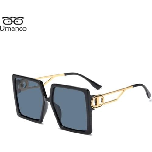Letter D Sunglasses for Women Men with Metal Leg PC Frame AC Lens Unisex Oversized Eyelasses Letter D Anti UV400 2021 Fashion
