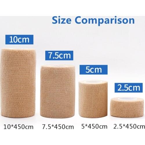 1Pc 4 Size Sport Self Adhesive Elastic Bandage Wrap Tape 4.5m Elastoplast For Knee Support Pads Finger Ankle Palm Shoulder