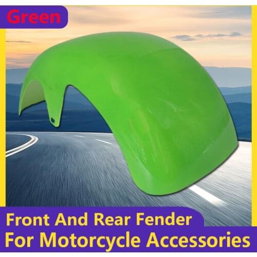 Green 10x6.00-5.5 10x6.00-6 Citycoco Fender Shell Flaps Front and Rear Fender Mudguards with Taillight Reminder