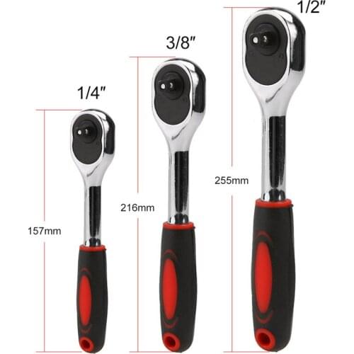 1/2 3/8 1/4 Torque Ratchet Wrench Torque Two-way Spanner for Teeth Cr-v Quick Release Professional wrench A Type Hand Tools