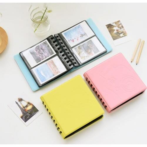 1PC Polaroid 3 inch 68 into photo paper photo interstitial photo album Macaron coil photo album Polaroid 2021