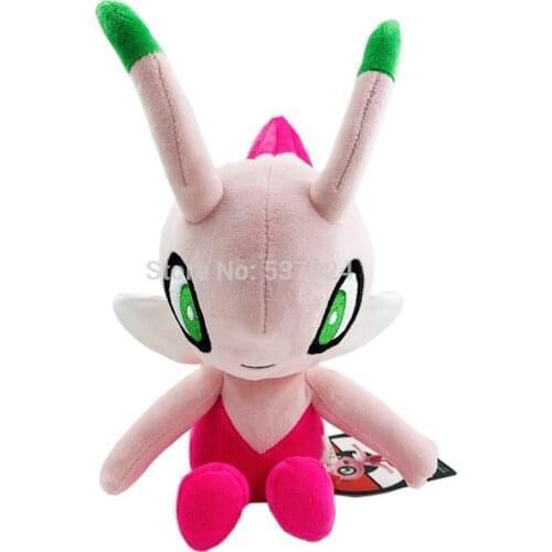 10PCS New Shiny Celebi 10" 25CM Plush Doll Christmas Kids Gift