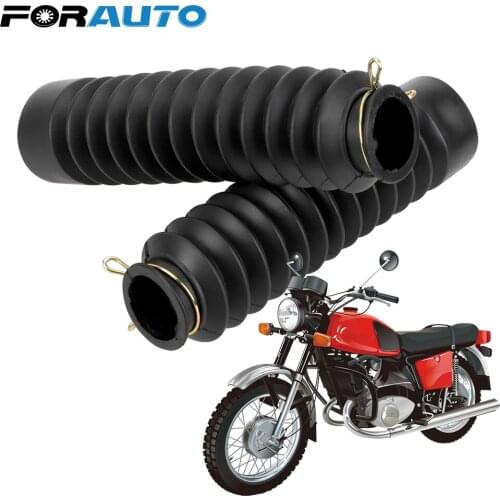 2Pcs Front Fork Shock Absorber Dust Cover Gaiters Gators Boots Universal Rubber Motorcycle Dust Proof Sleeve Protector Damping